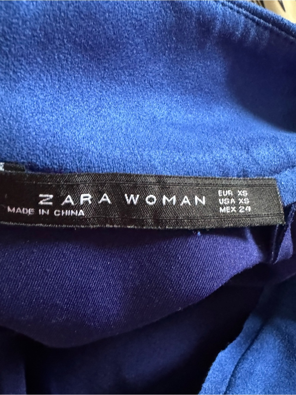 Zara Royal Blue Embroidered Turtleneck Sweater - Picture 8 of 8